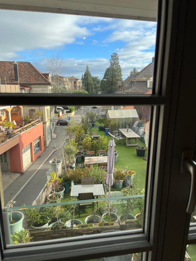 Chambre Papillon Avec Acces Terasse La Neuveville Exteriér fotografie